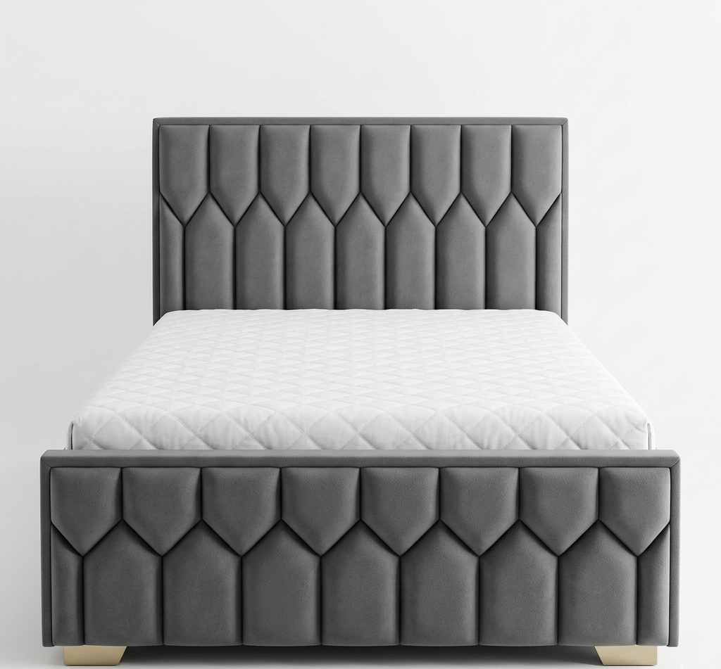 Base de Cama Doble Prisma Premium Gris - Image 3
